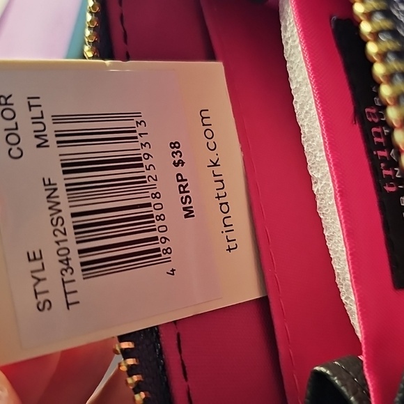 Trina Turk Floral Black and White Women's Wallet - Picture 5 of 5